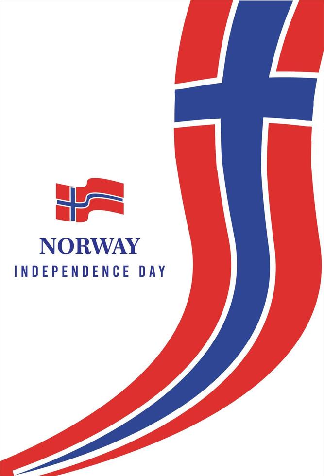 Happy independence day of Norway . template, background. Vector illustration