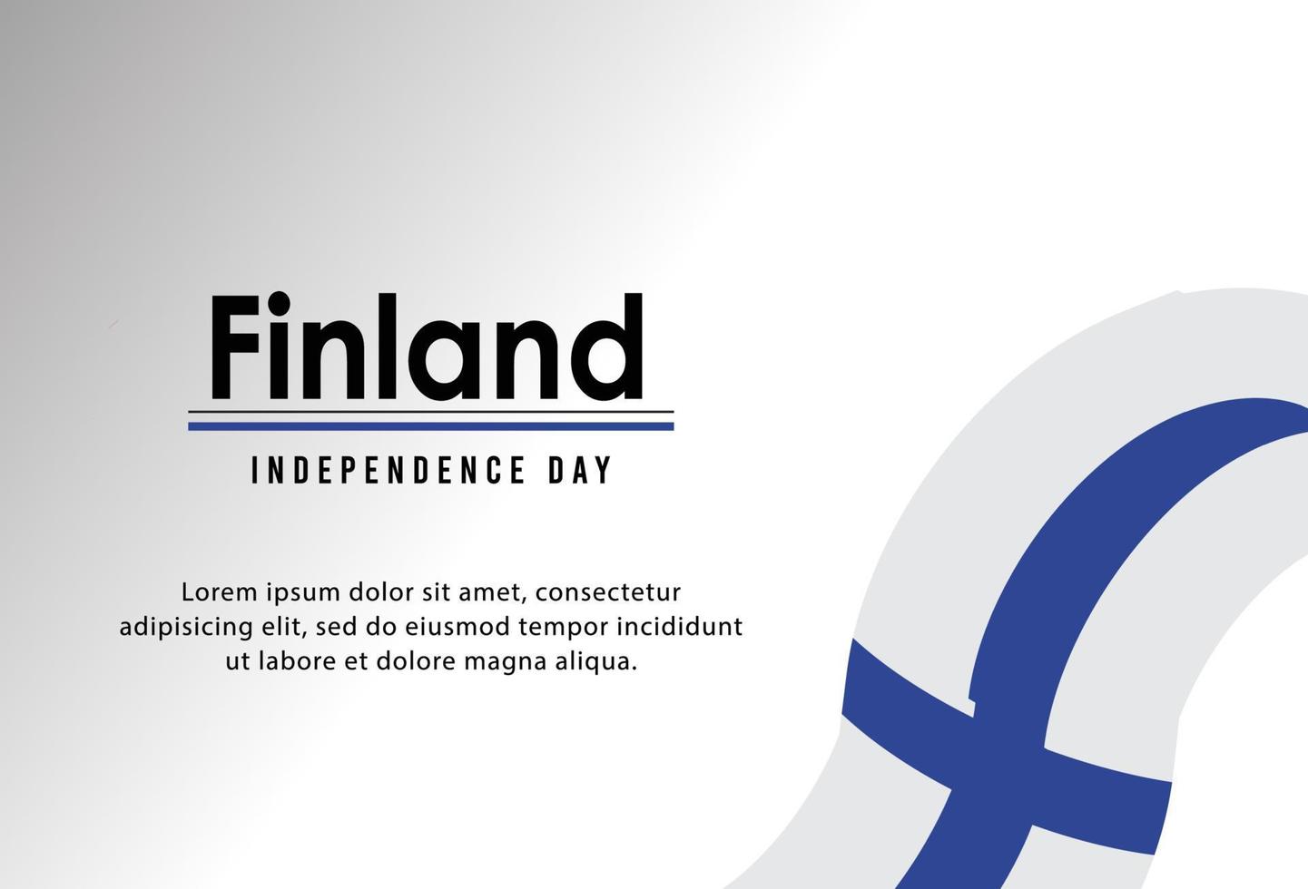 Happy independence day of Finland. template, background. Vector illustration