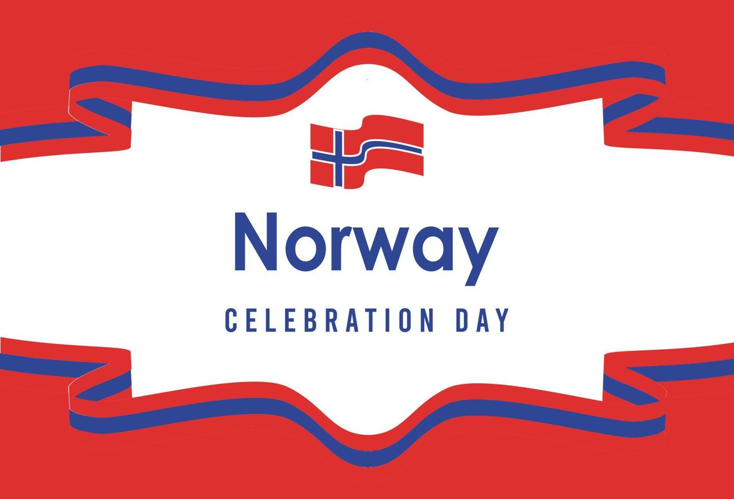Happy independence day of Norway . template, background. Vector illustration