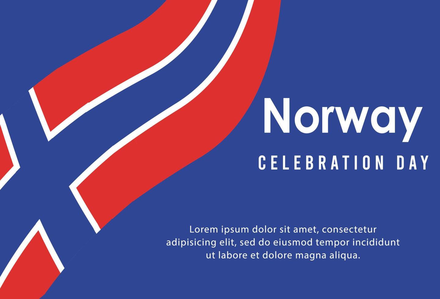 Happy independence day of Norway . template, background. Vector illustration