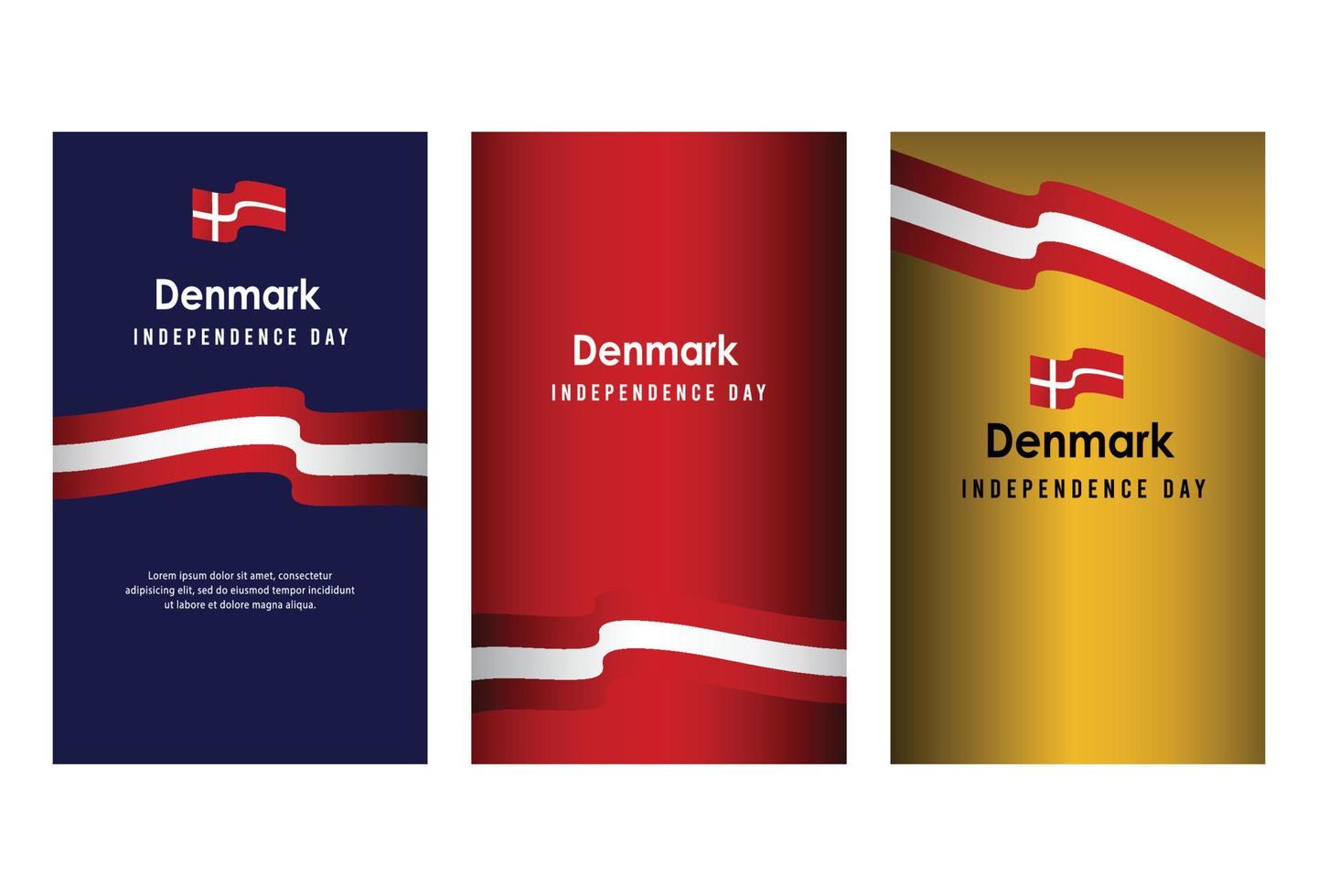 Happy independence day of  Denmark. template, background. Vector illustration