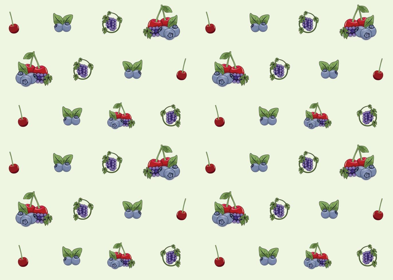 Fruits illustration seamless pattern design vector eps format