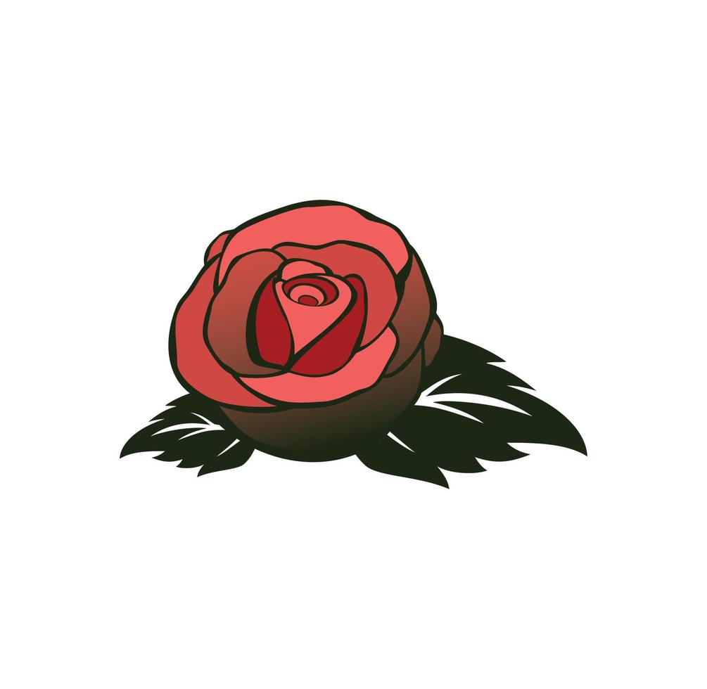 ilustración de diseño de flor rosa vector