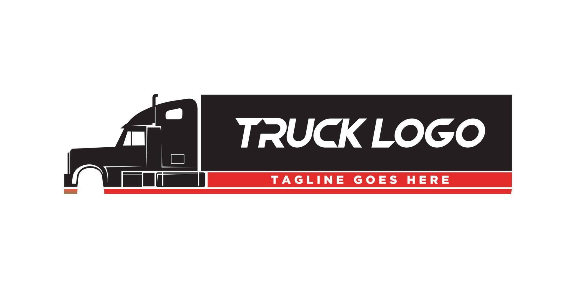 Truck logo design illustration vector