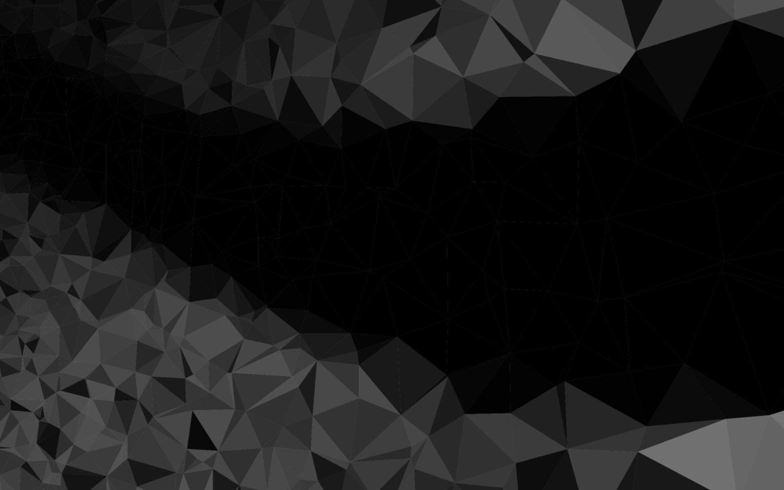 Dark Silver, Gray vector polygonal pattern.