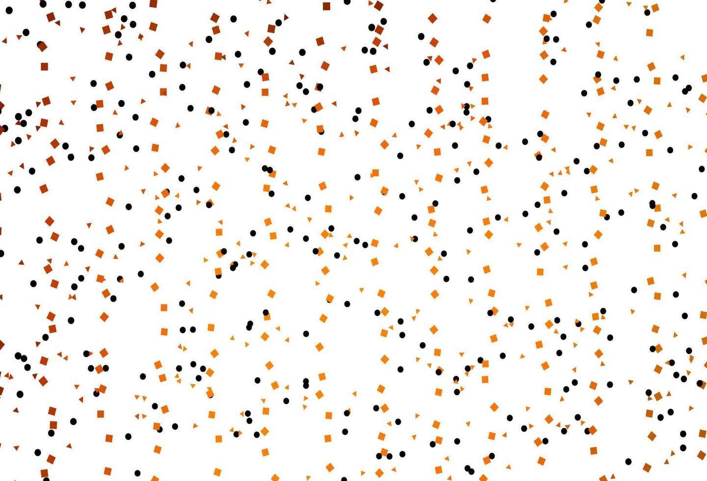Light Yellow, Orange vector template with crystals, circles, squares.
