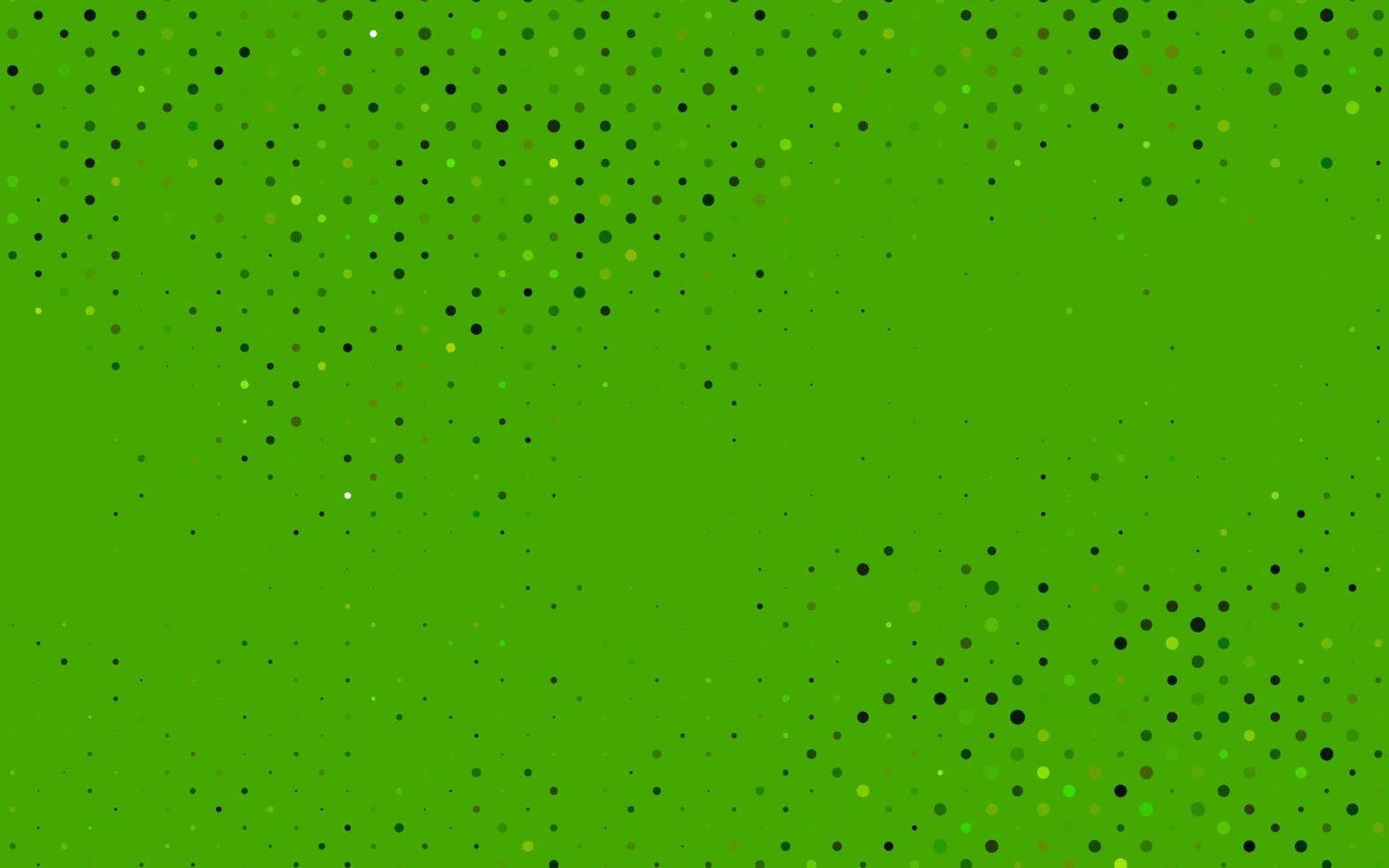 Telón de fondo de vector verde claro con puntos.