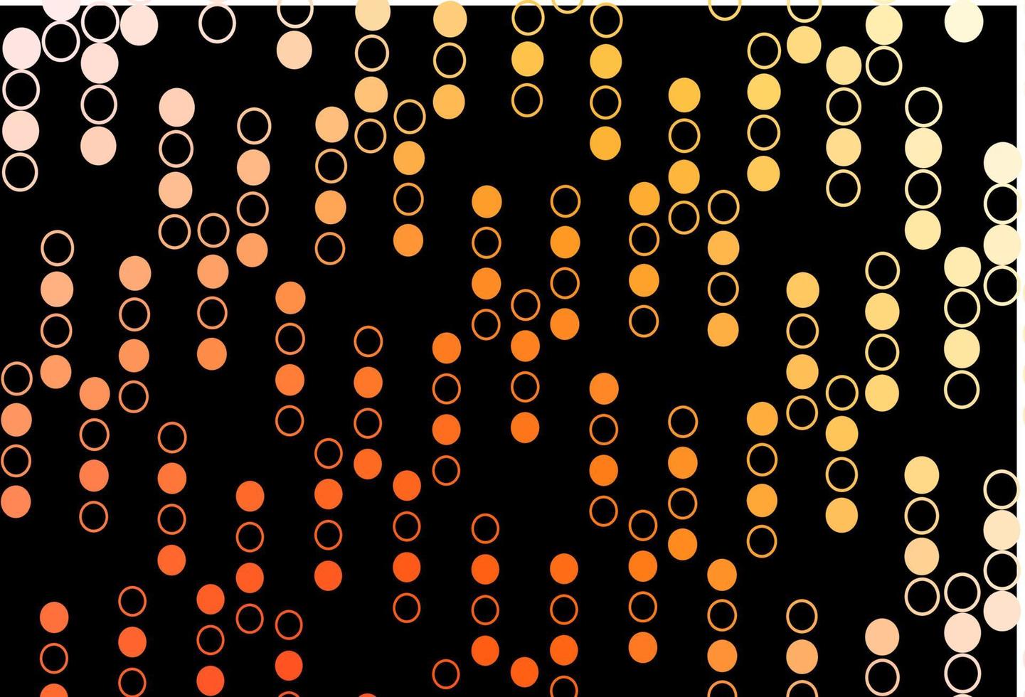 Dark Yellow, Orange vector backdrop with dots.