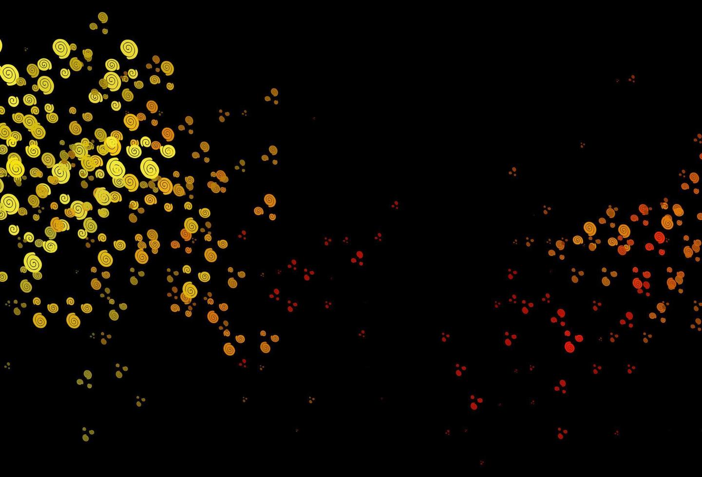 plantilla de vector de color amarillo oscuro, naranja con líneas dobladas.