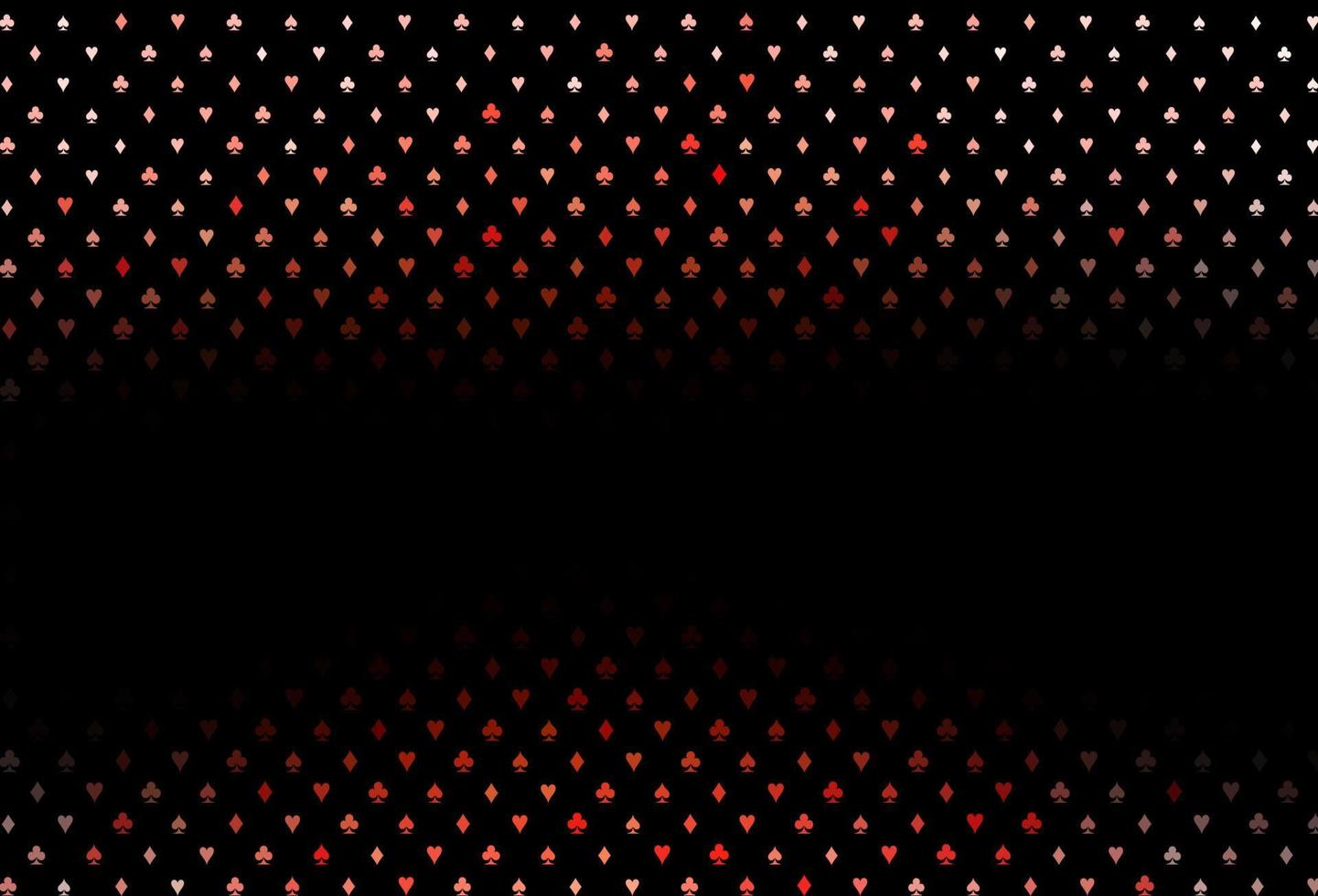 Dark red vector texture with playing cards.