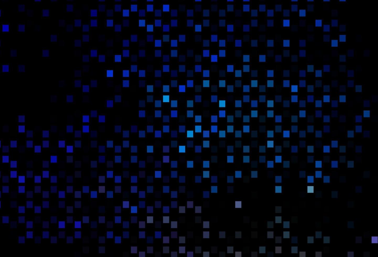 Dark BLUE vector pattern with crystals, rectangles.