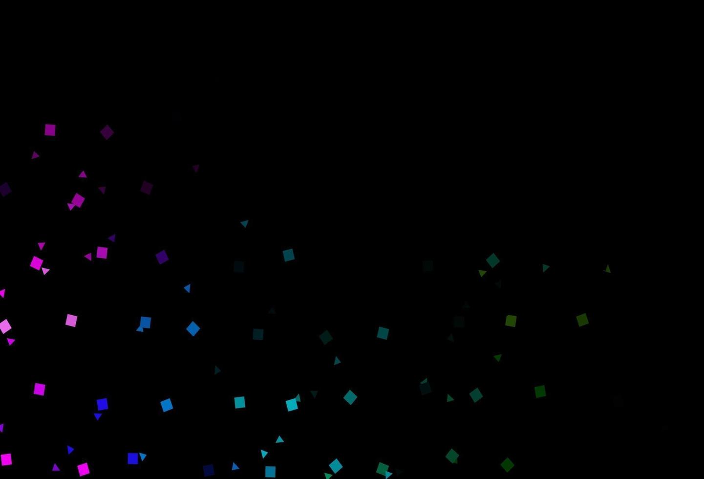 Dark Multicolor, Rainbow vector layout with circles, lines, rectangles.