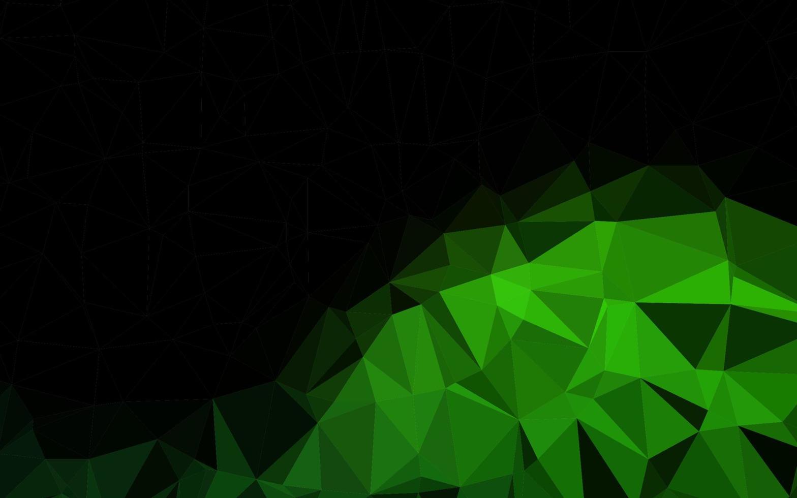 Light Green vector low poly cover.