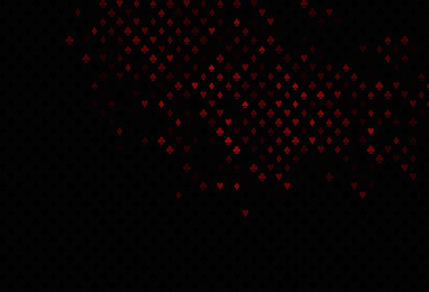 Dark red vector pattern with symbol of cards.