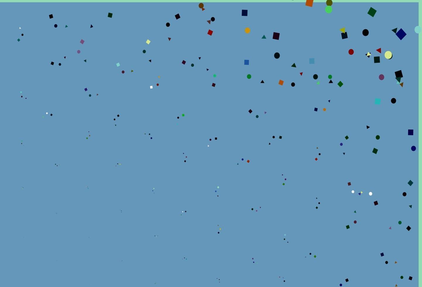 Light Multicolor, Rainbow vector texture in poly style with circles, cubes.