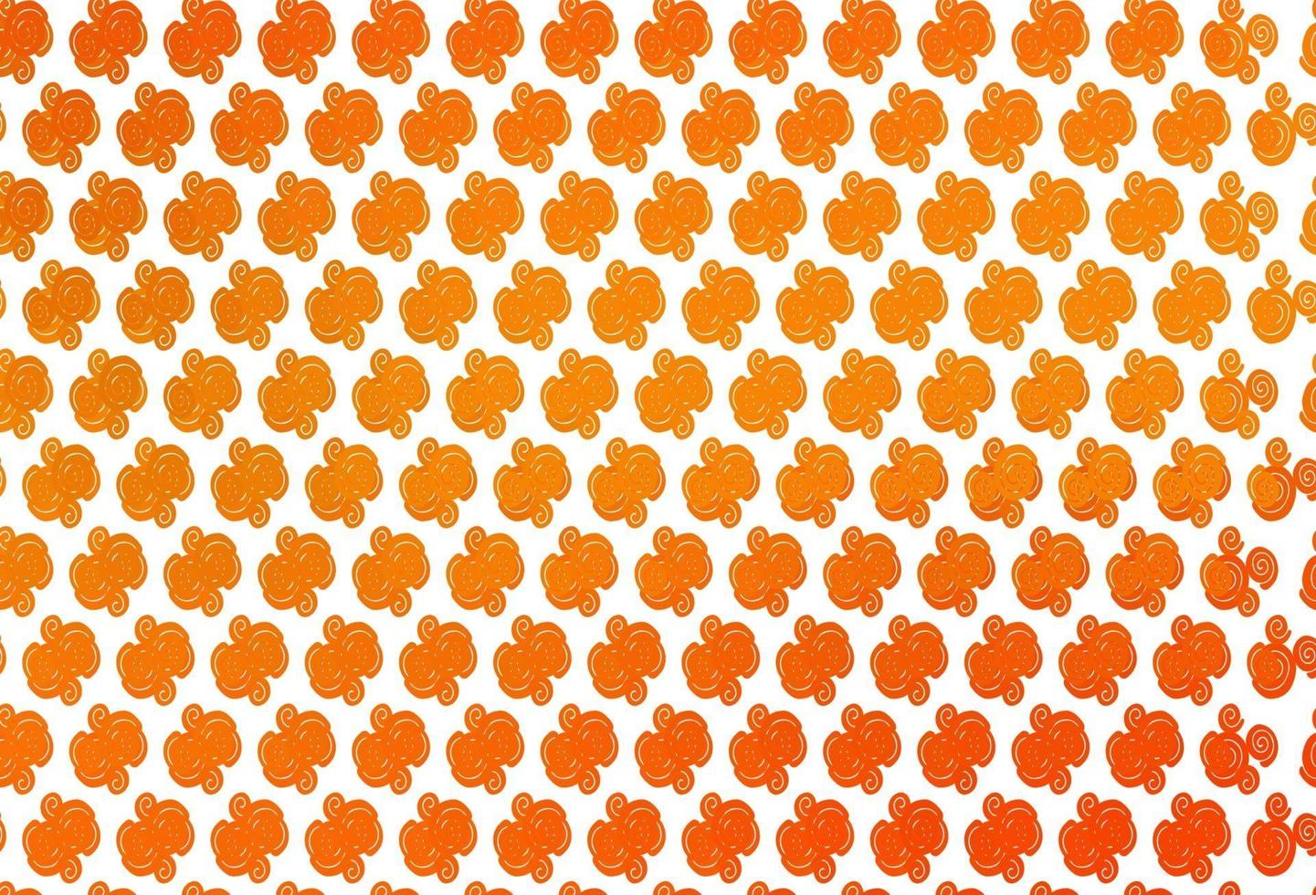 Light Orange vector template with bent ribbons.