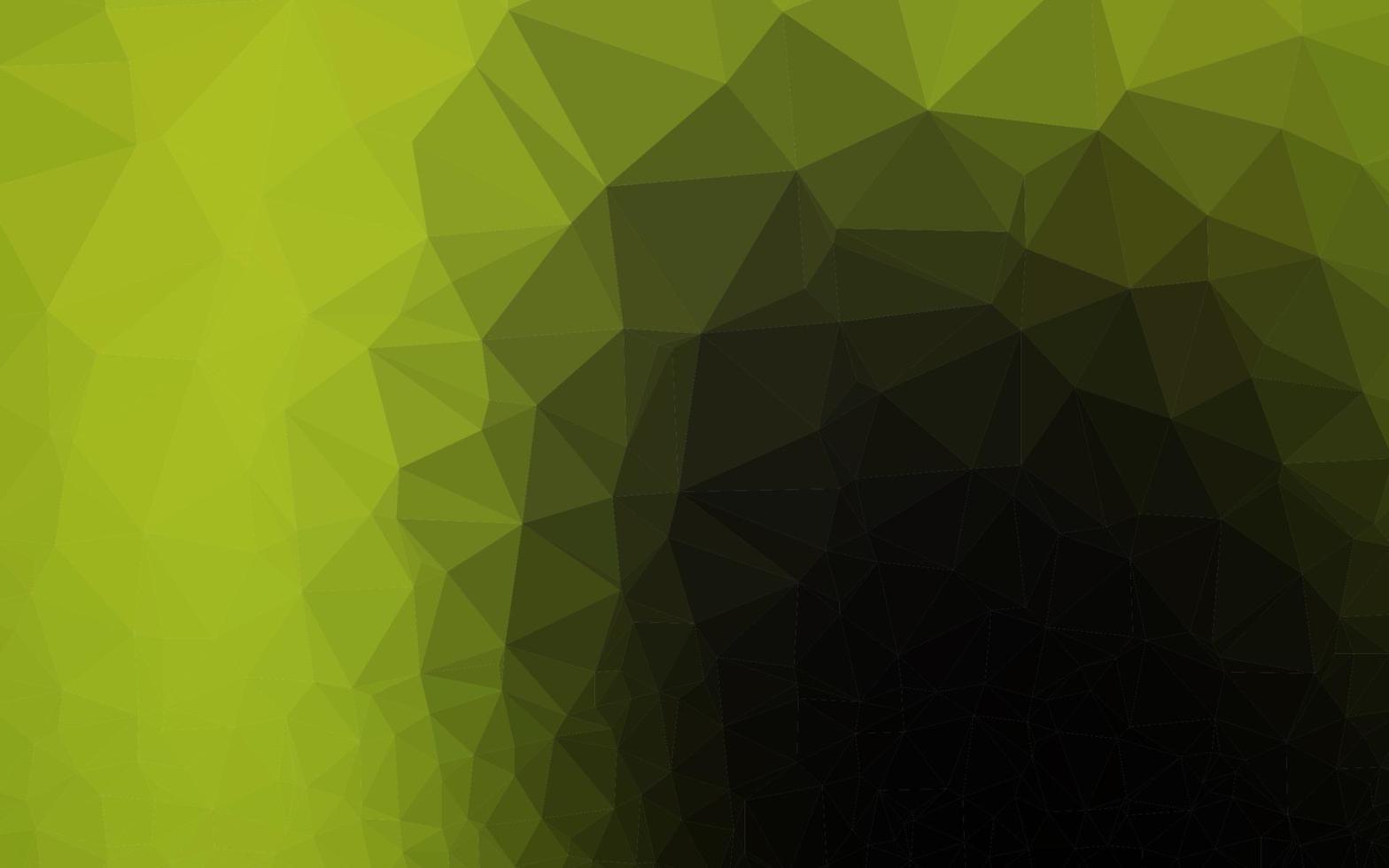 Dark Green, Yellow vector abstract mosaic background.