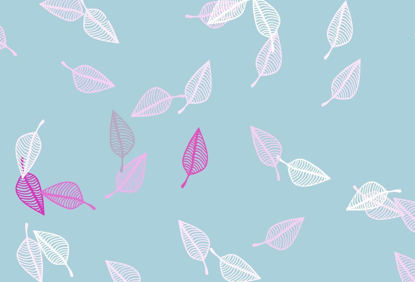 Light Pink, Blue vector doodle pattern.