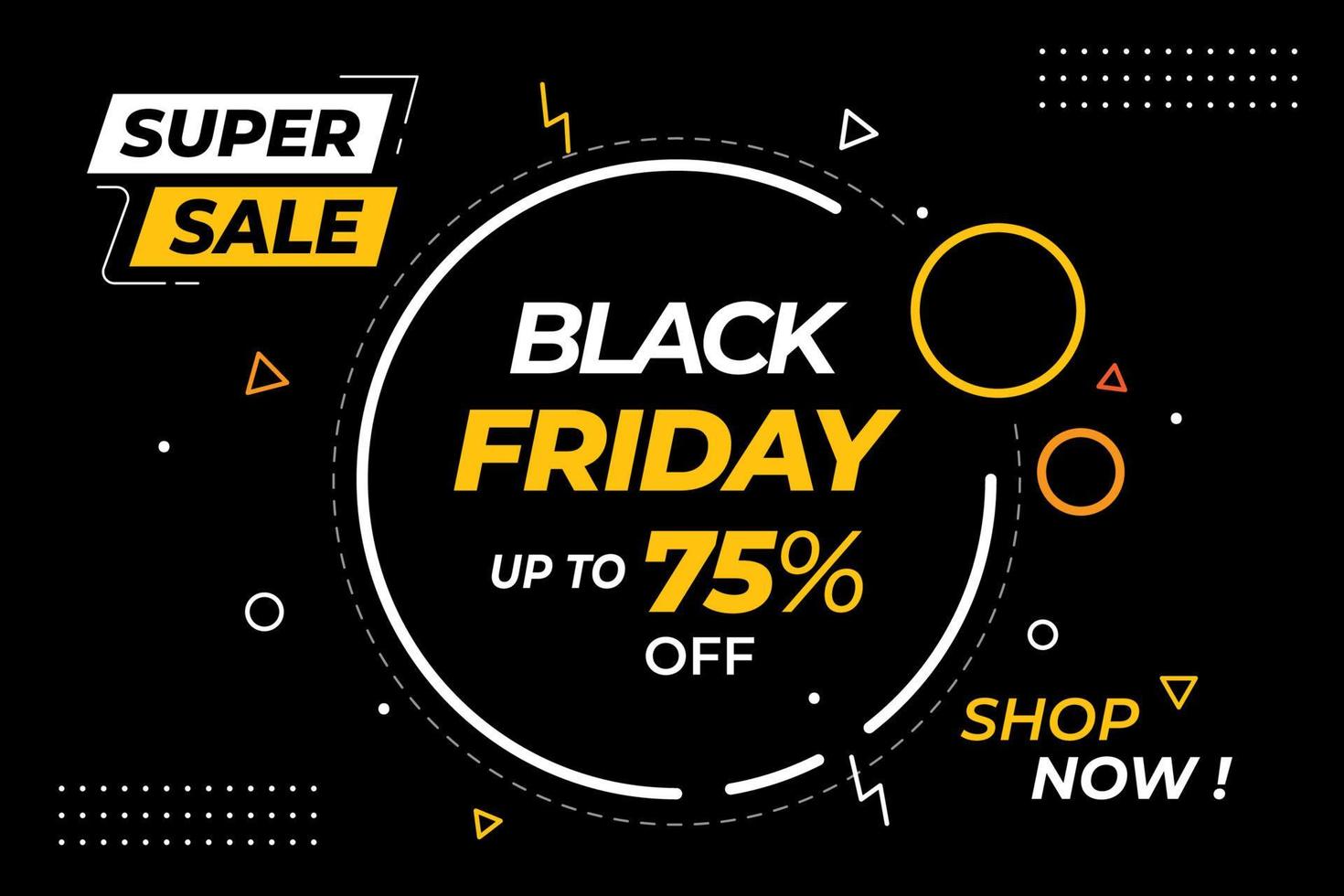 Black Friday Banner, Sale Banner Template, Big Sale banner Background vector