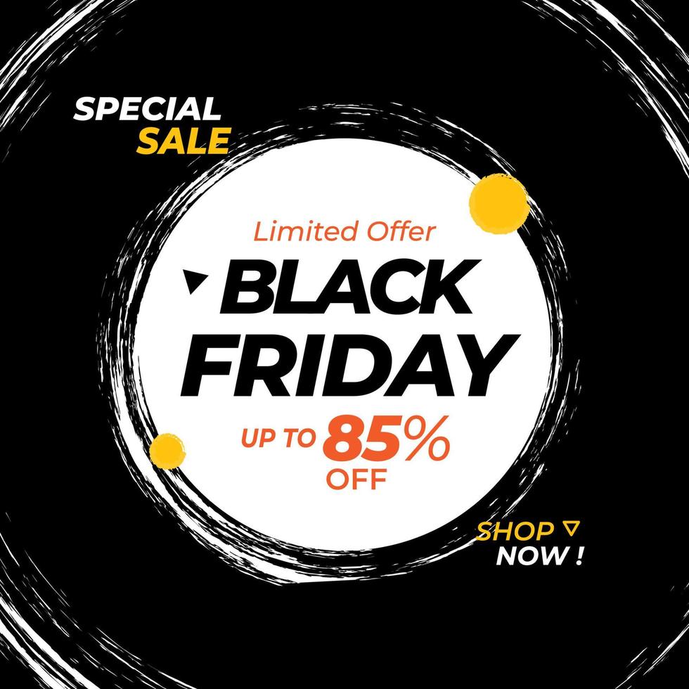 Black Friday Banner, Sale Banner Template, Big Sale banner Background vector