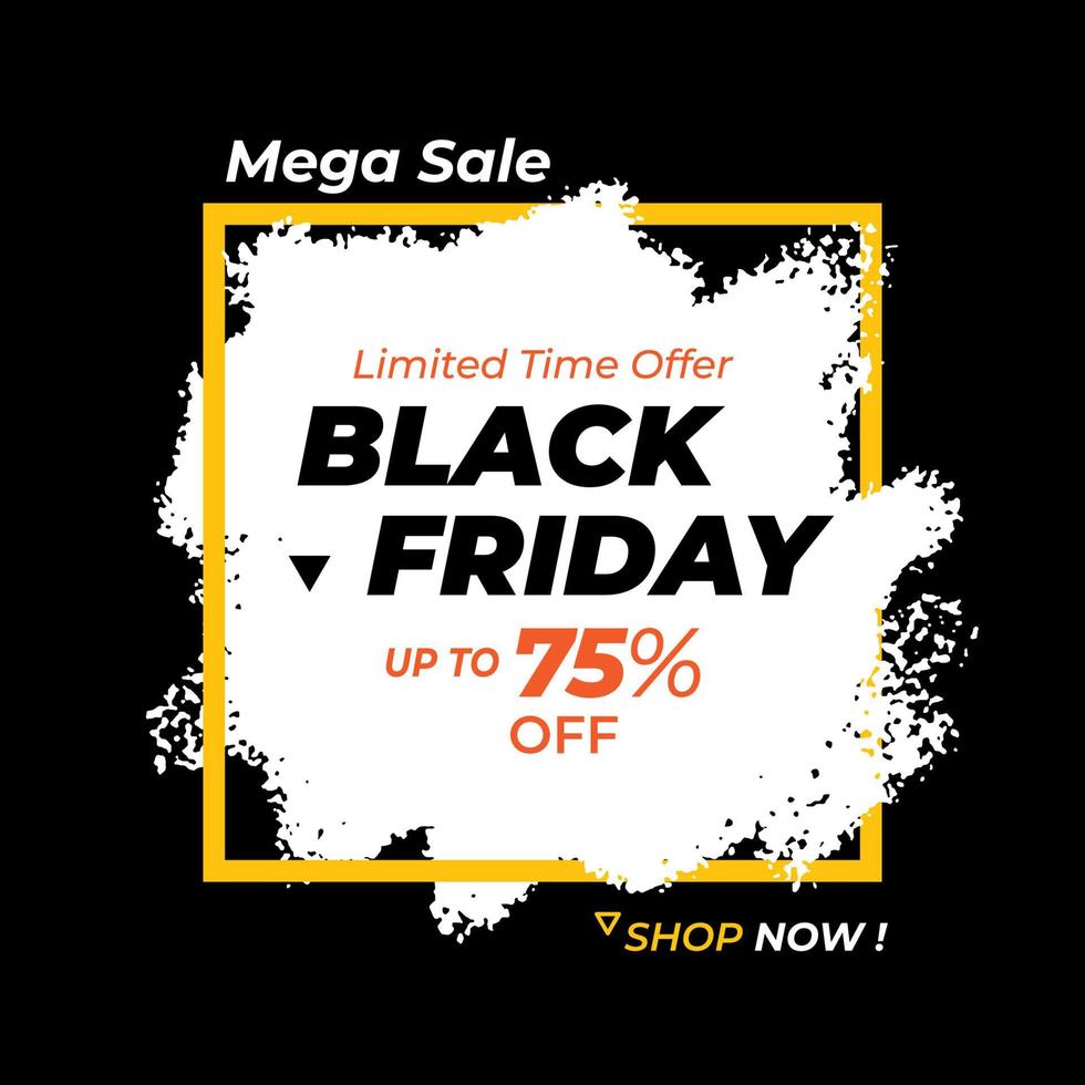 Black Friday Banner, Sale Banner Template, Big Sale banner Background vector