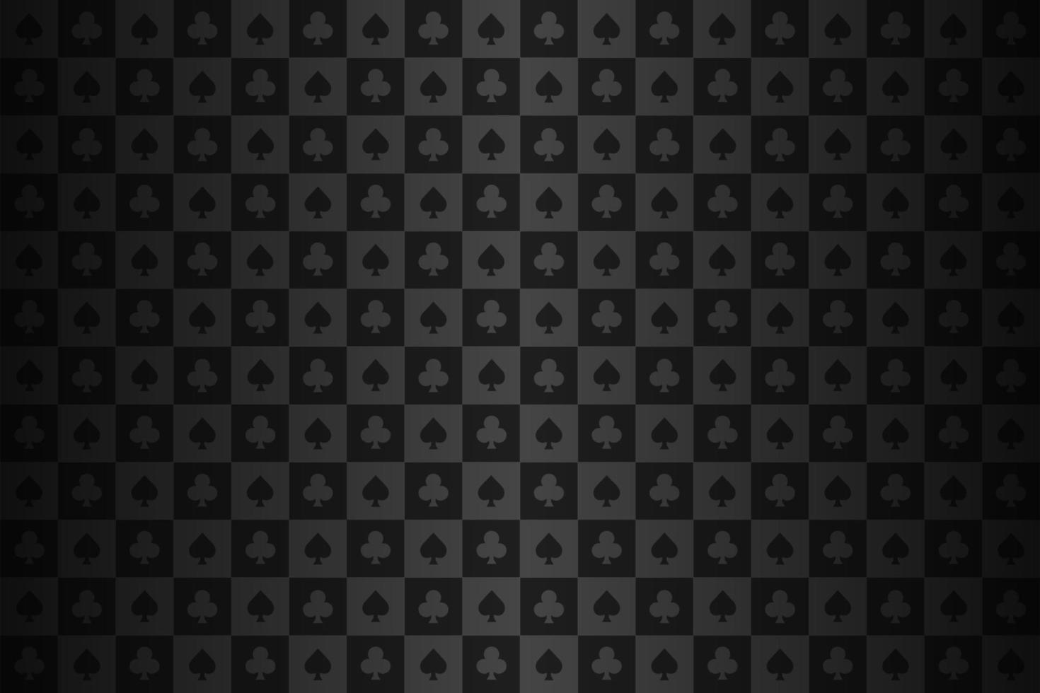 Dark poker background of spades and clubs vector