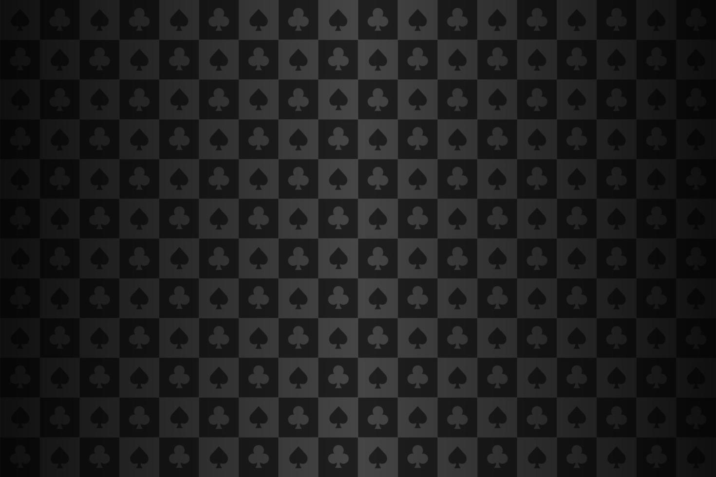 Dark poker background of spades and clubs vector