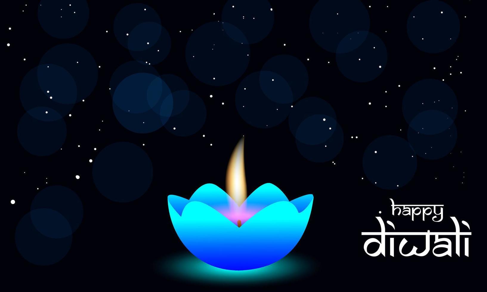 hermoso diseño feliz del fondo de la celebración del festival de diwali. vector