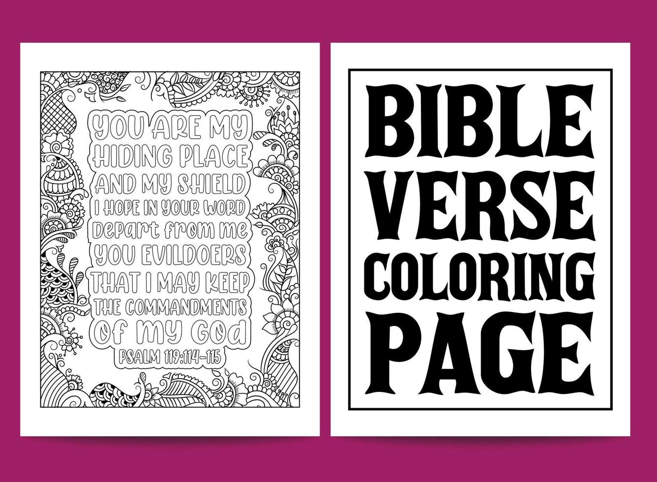 Página para colorear de letras cristianas para niños y adultos. vector