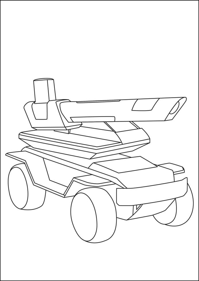 childrens coloring pages, Vehicle coloring pages for kids. vector