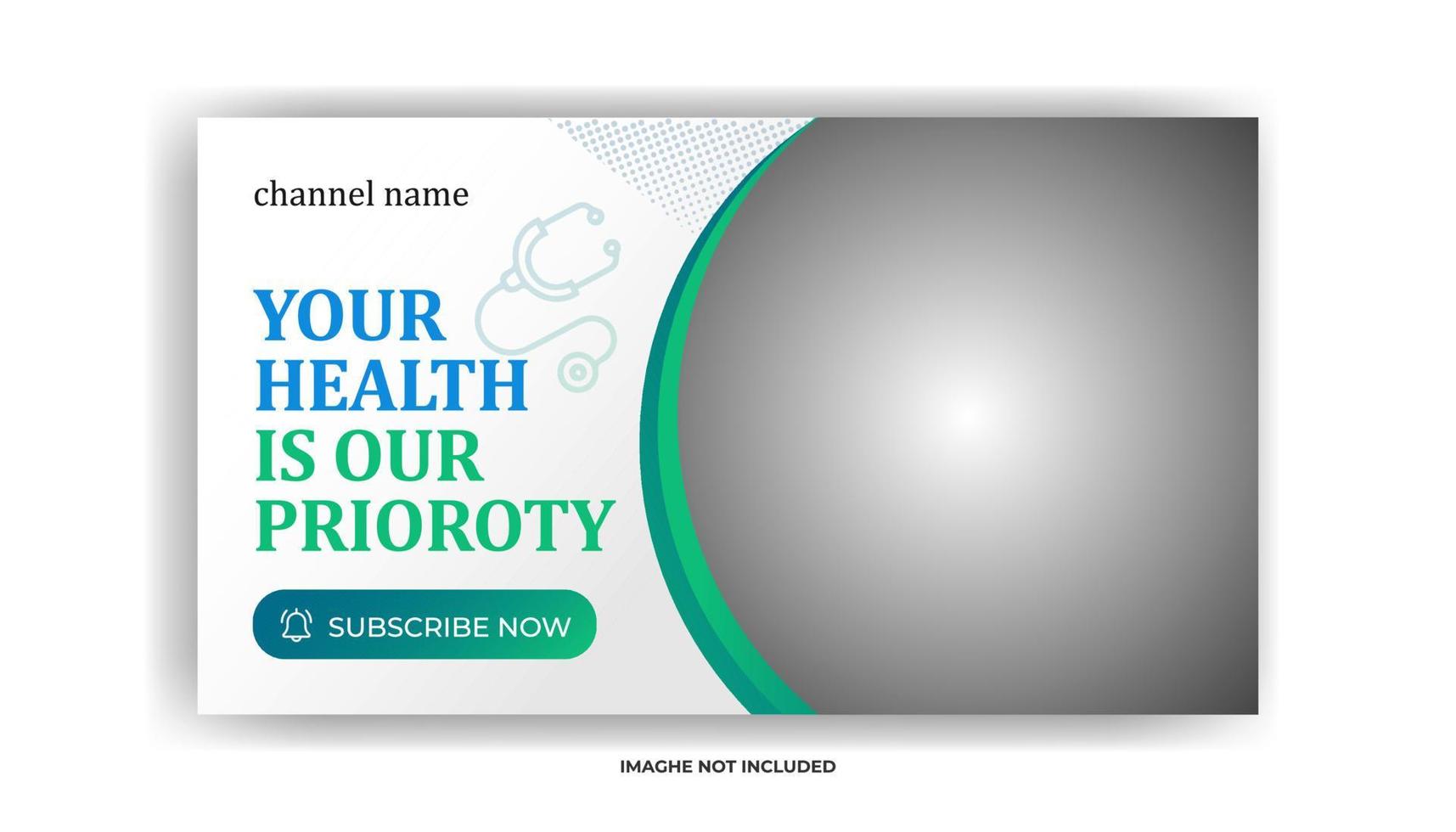 Modern and creative video thumbnail design for all social media. vector