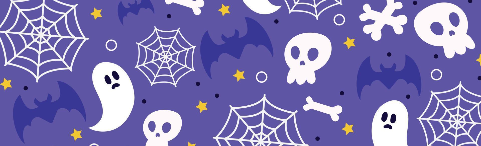 Colorful pattern background for the holiday halloween - Vector