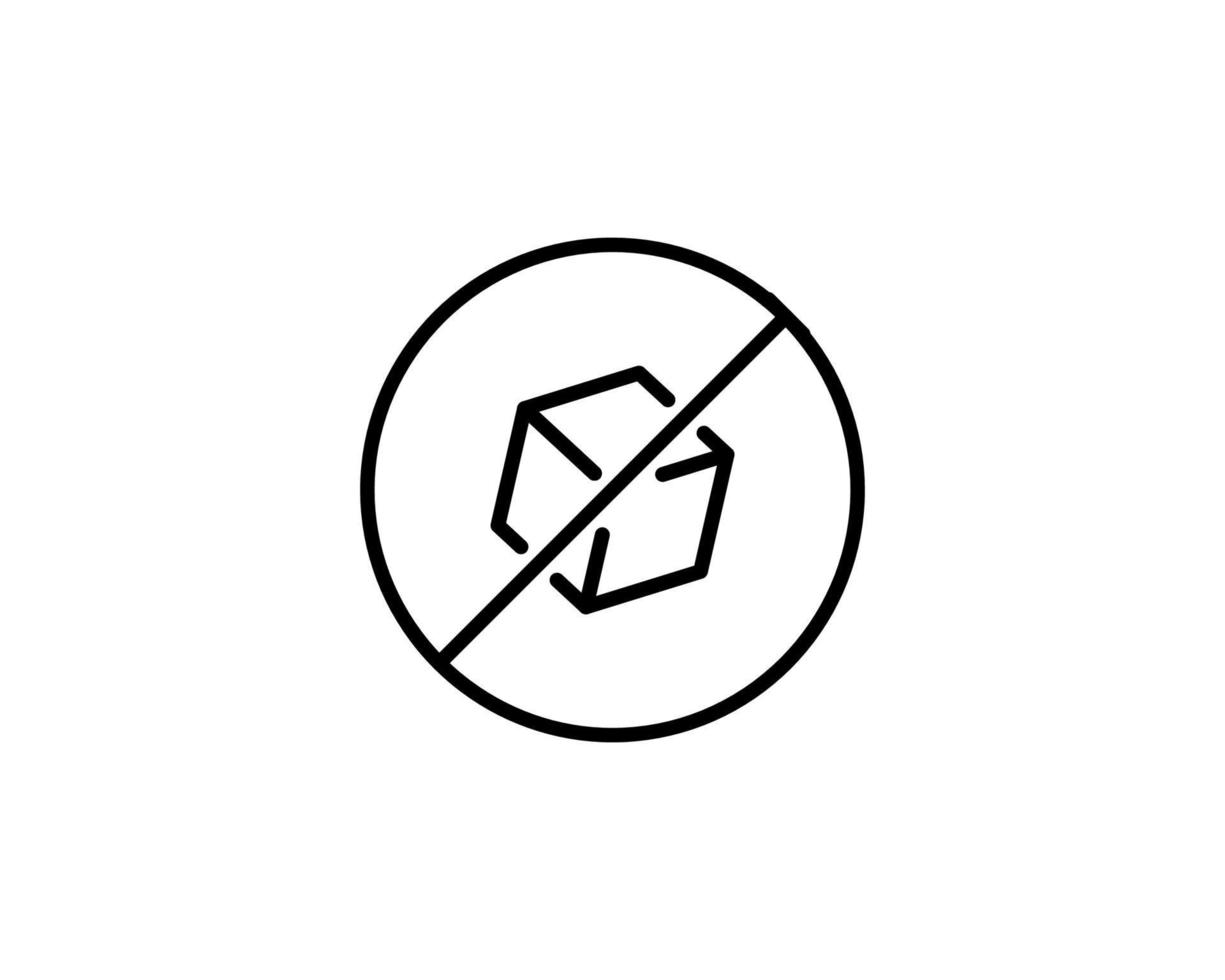 No Sugar free vector icon. Vector sugar cubes in circle icon for no sugar added product package design.