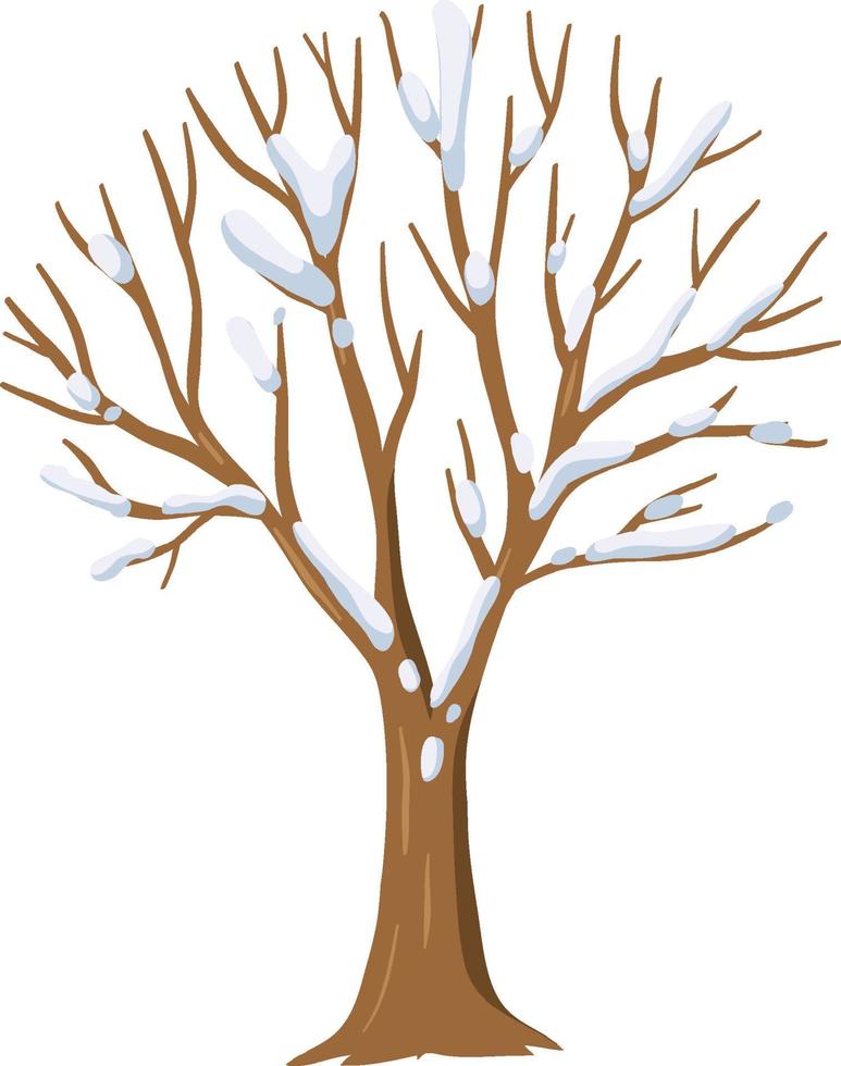 árbol simple sin hojas vector