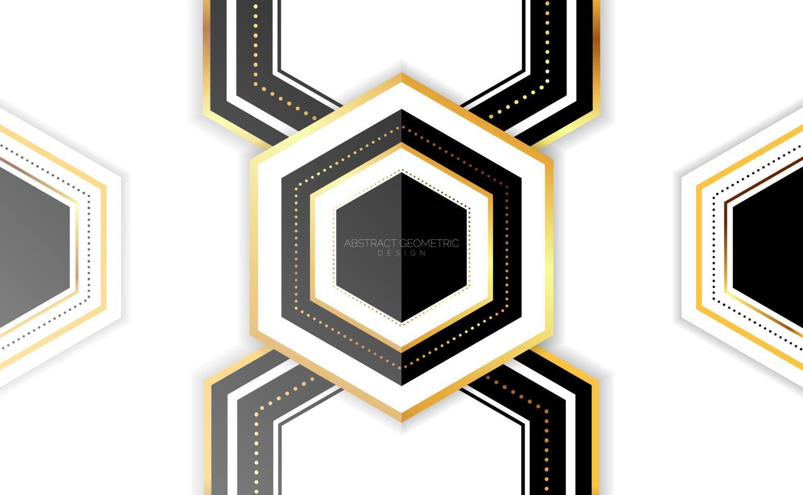 abstract geometric hexagon design 01 vector