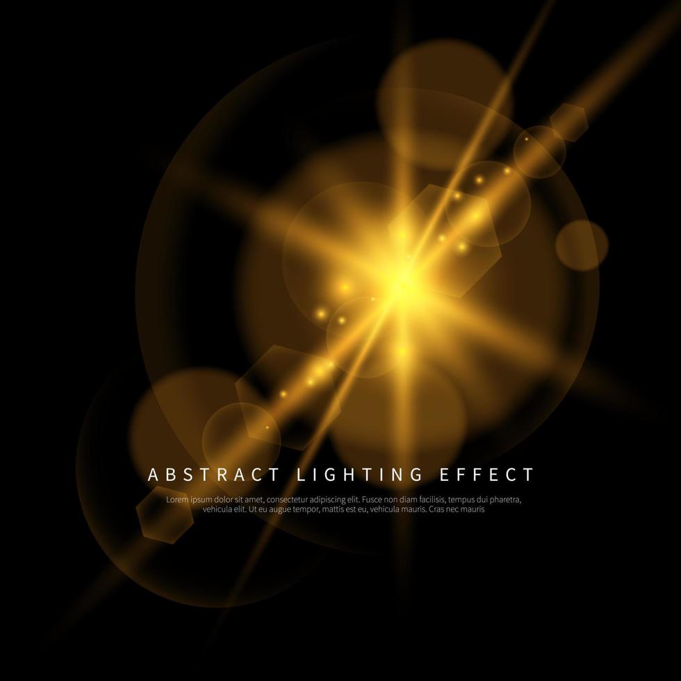 Simple lighting effect vector background