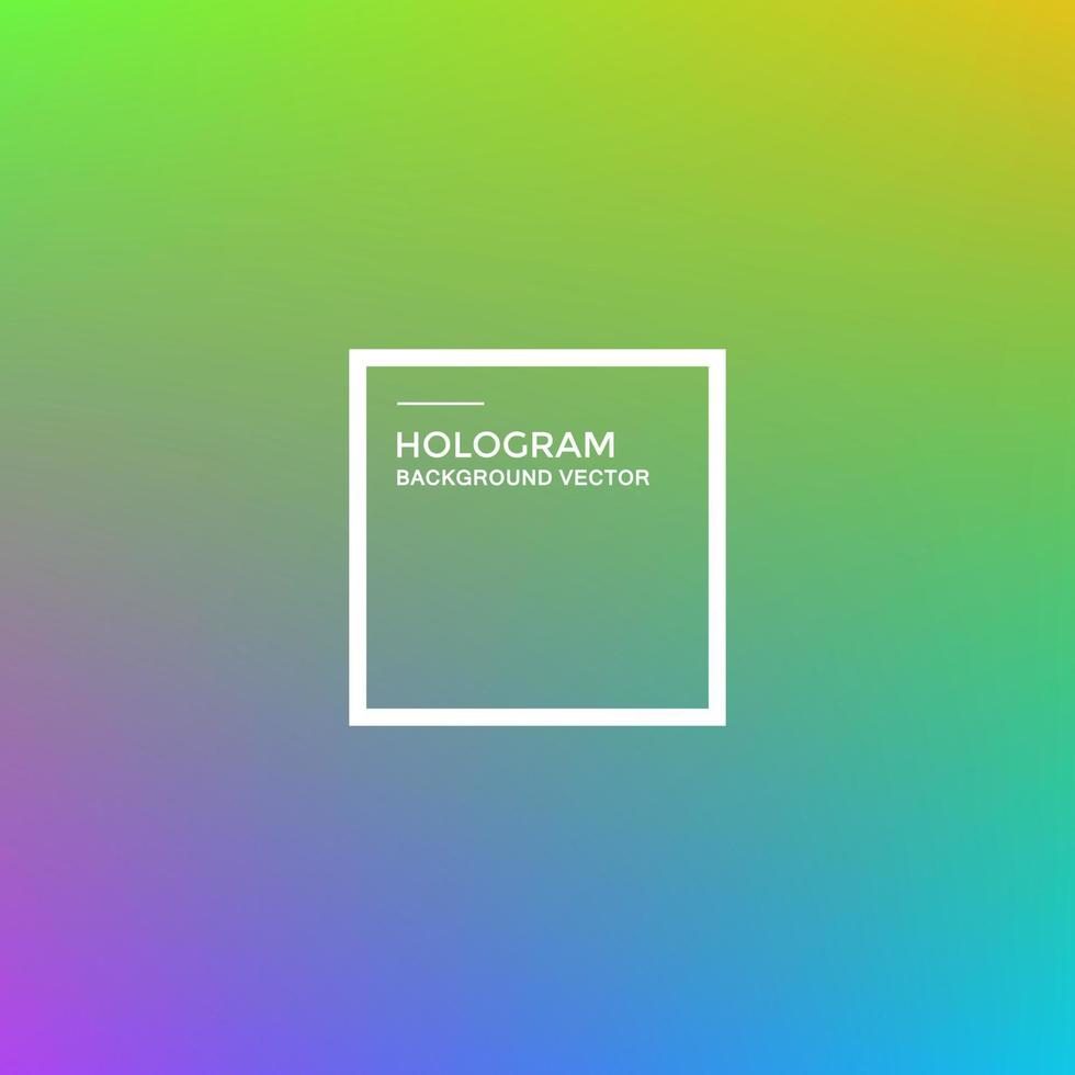 vector de fondo de gradiente de holograma, patrón de holograma