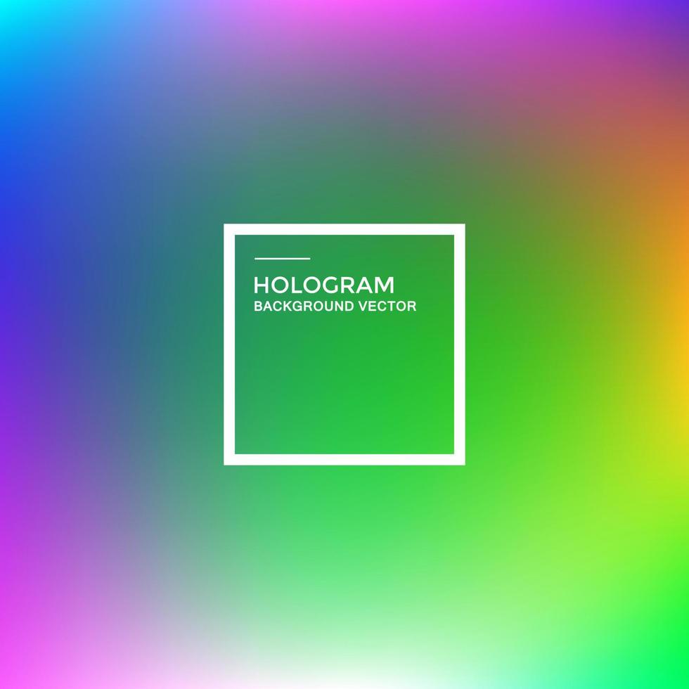 Vector background of hologram gradient, hologram pattern