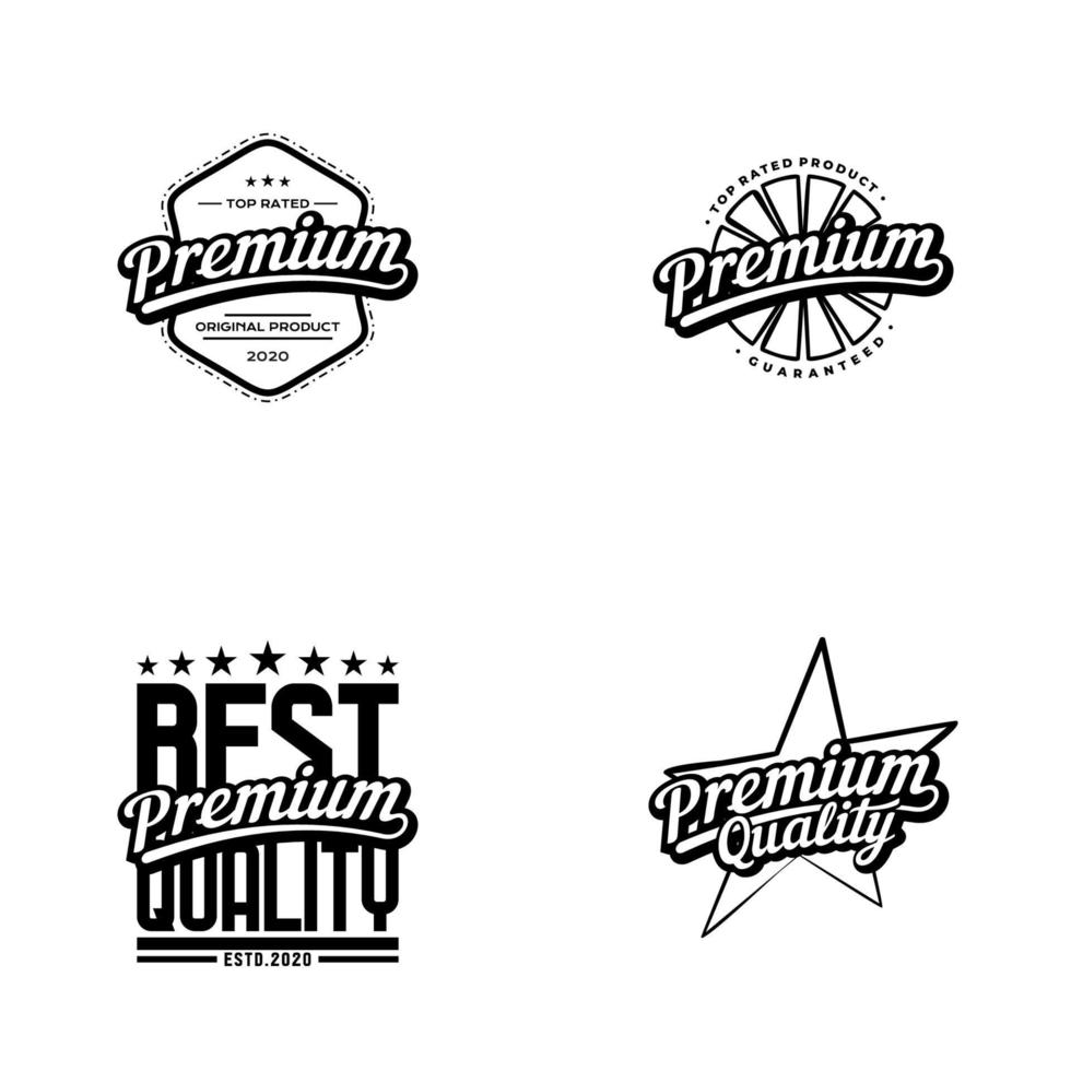 Vintage Guaranteed and Original Badges Label and Sticker vector