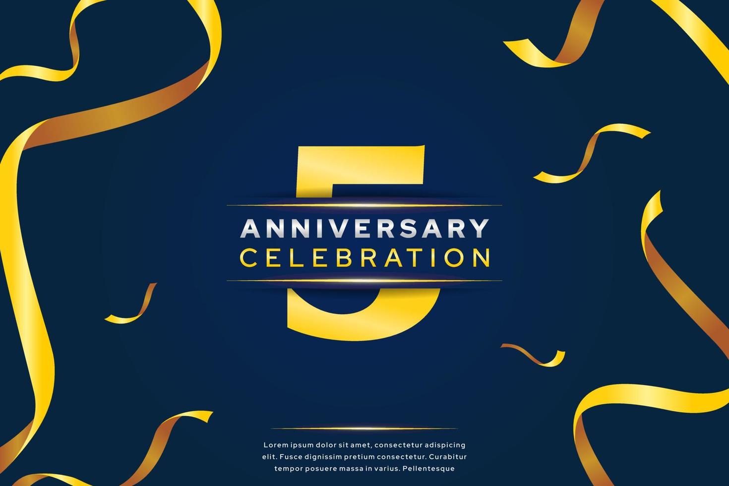 luxury anniversary celebration design for background  banner  birthday or wedding party event decoration vector
