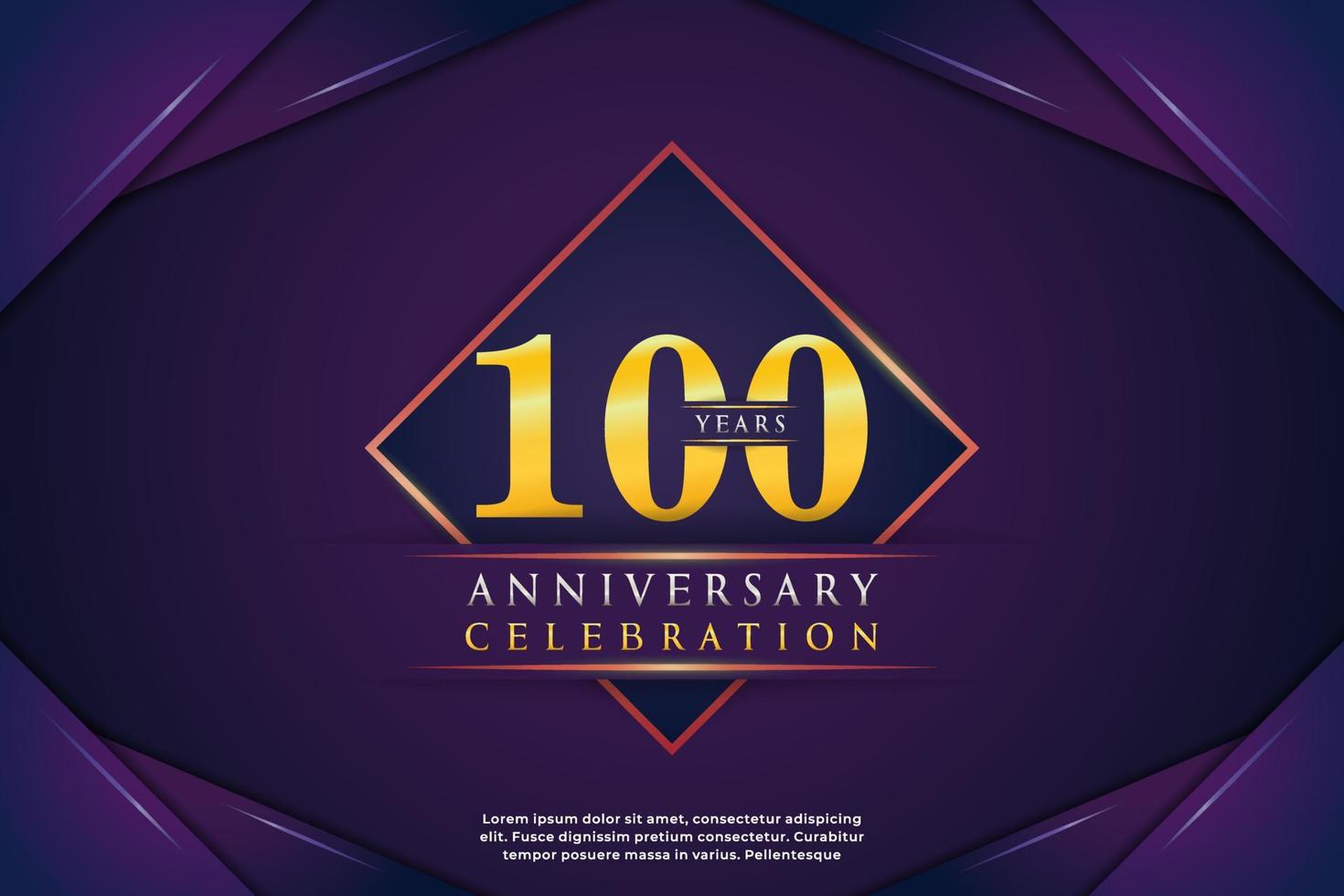 luxury anniversary celebration design for background  banner  birthday or wedding party event decoration vector