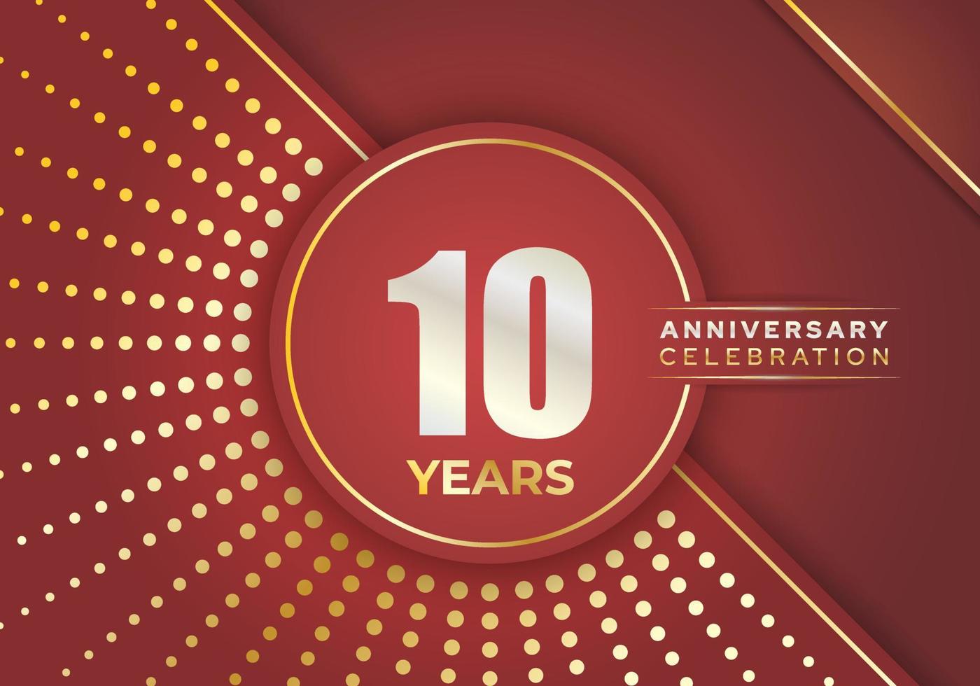luxury anniversary celebration design for background  banner  birthday or wedding party event decoration vector