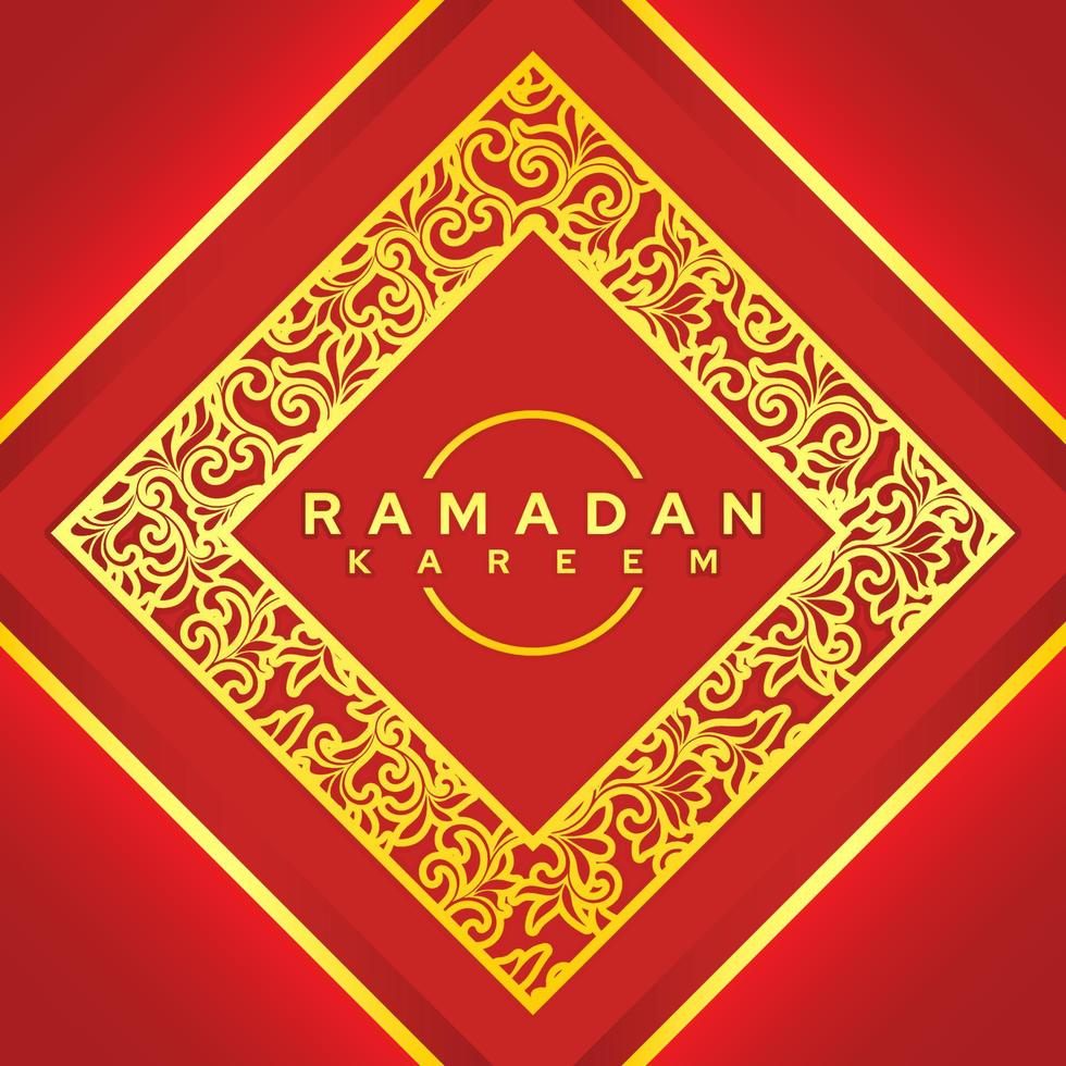 Ramadan Kareem Vector Illustration, Graphic design for the decoration of gift certificates, banners and flyer