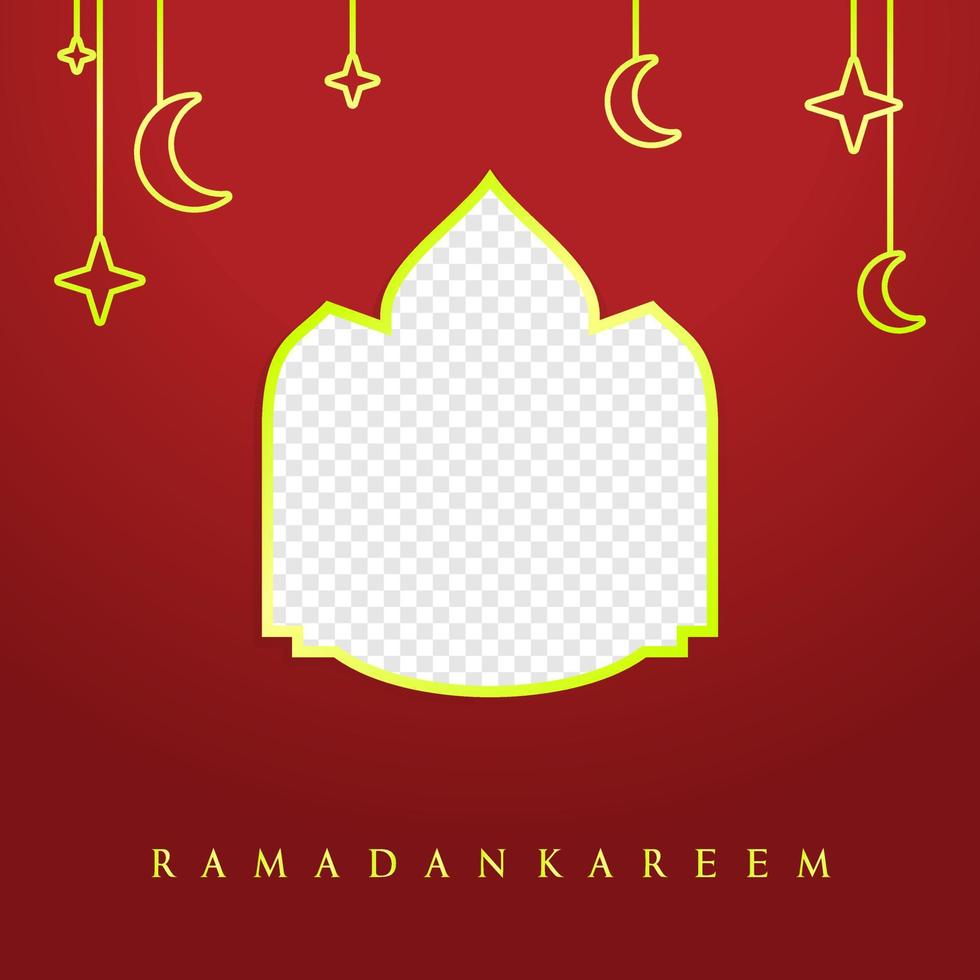 Ramadan Kareem Vector Illustration, Graphic design for the decoration of gift certificates, banners and flyer