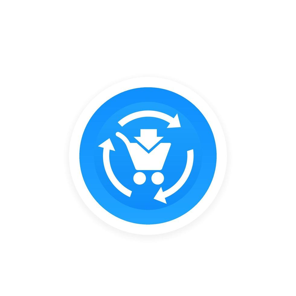 order processing, e-commerce vector icon
