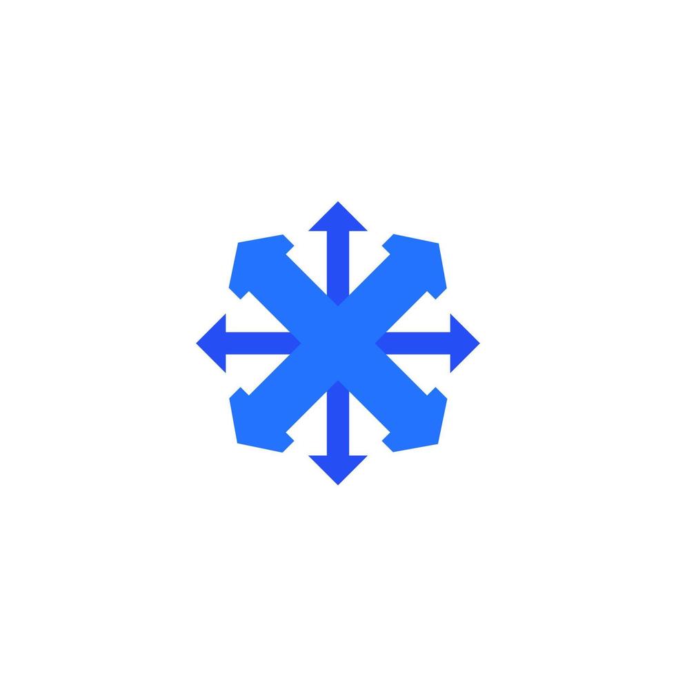 expand vector logo, spread icon