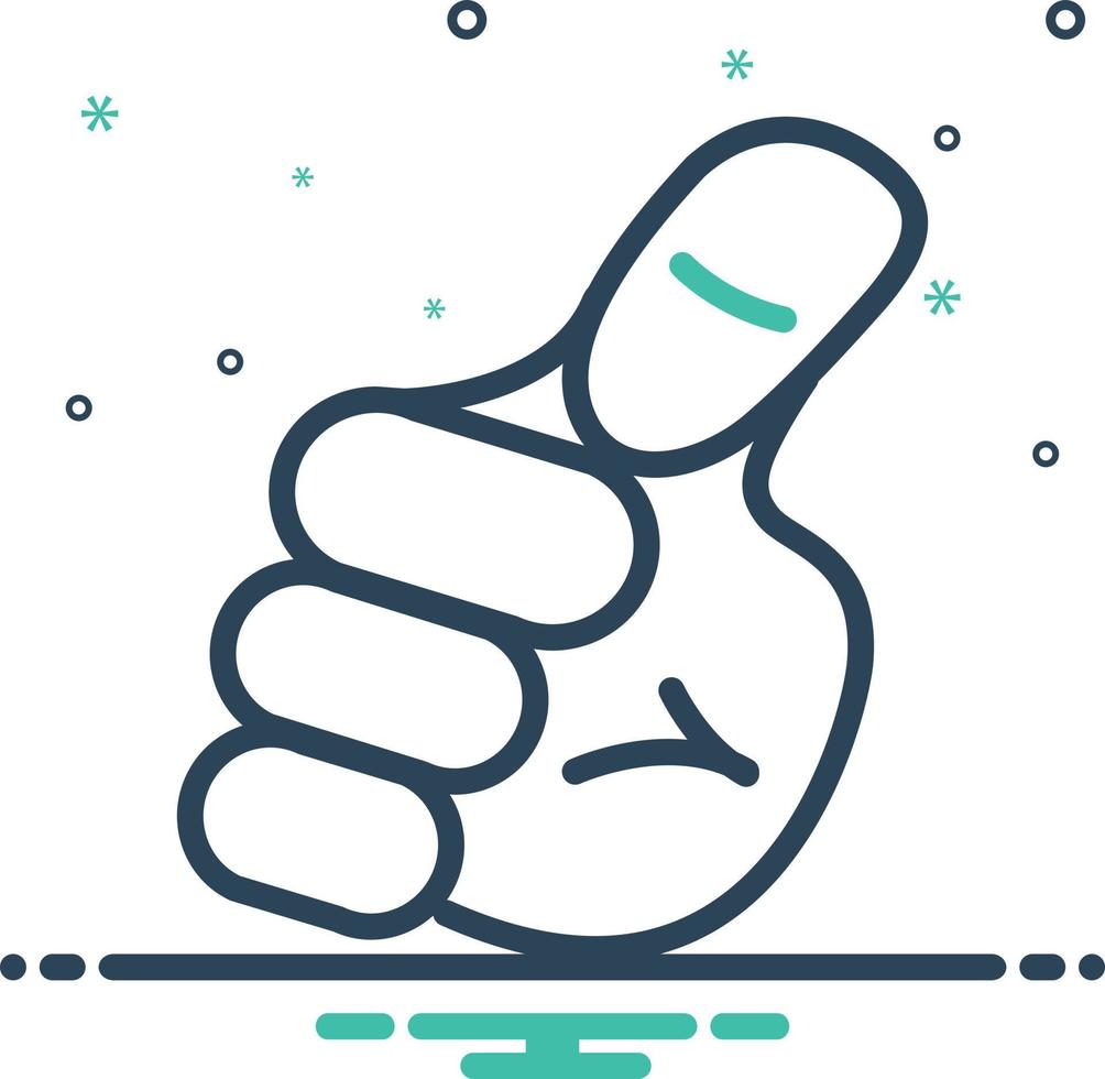 Mix icon for me vector