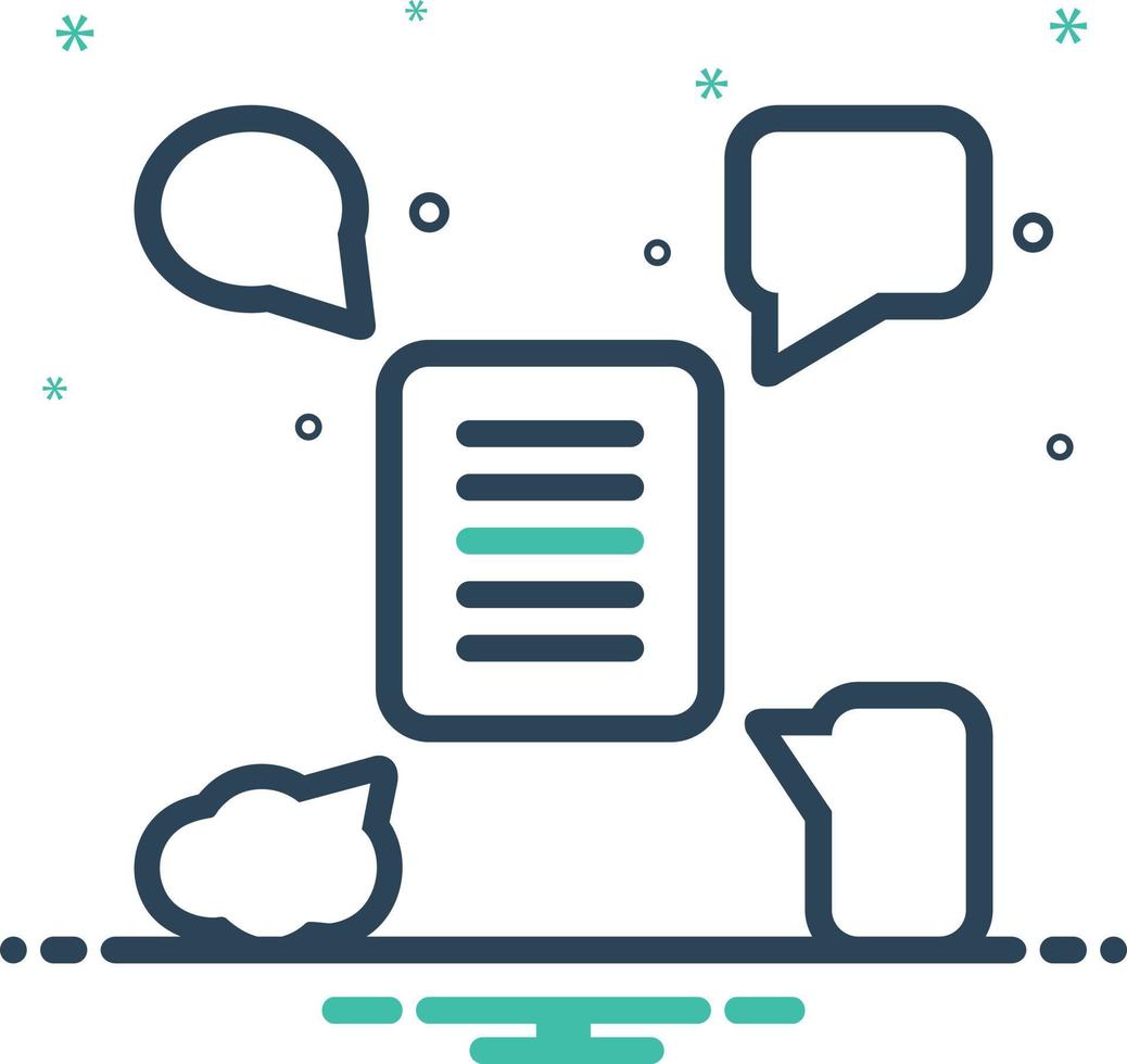 Mix icon for forum vector