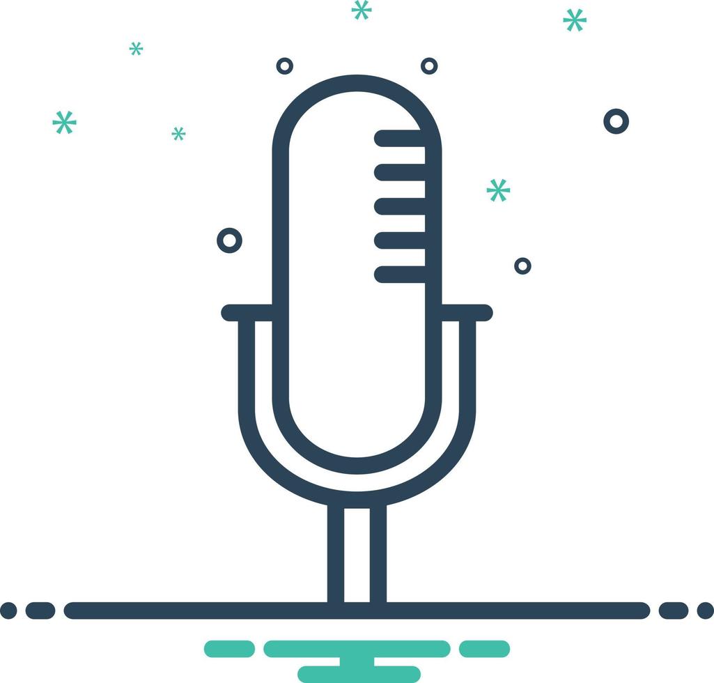 Mix icon for mike vector