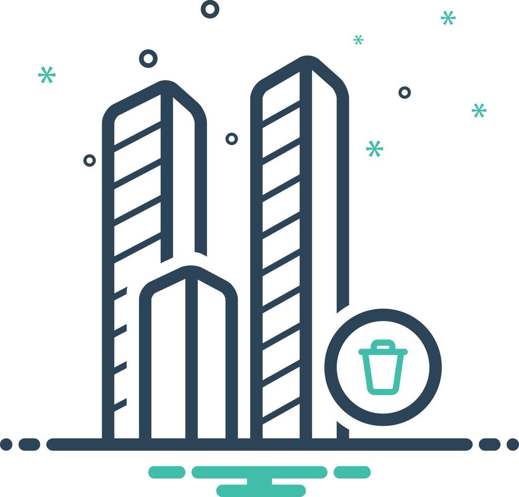 Mix icon for bulding vector